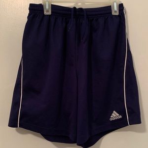 Navy Drawstring Adidas Climalite Short - kids XL